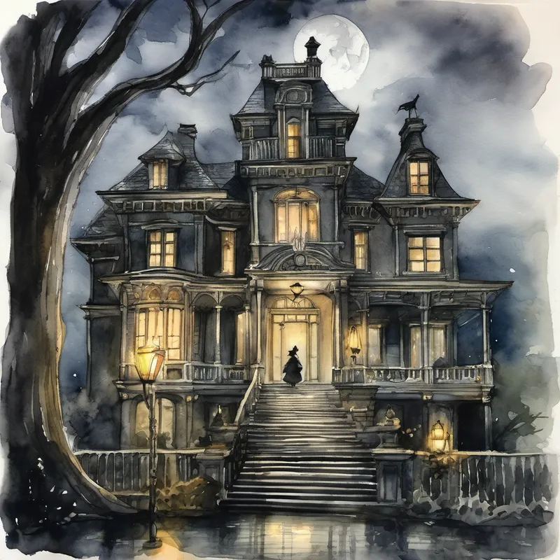 Late one stormy night, a group of friends decided,
To venture to a mansion, where terror resided.
Whispers of haunting had filled the town's air,
But united they stood, friendships strong and rare. The wind howled fiercely, rain poured from the sky,
As they reached the haunted mansion, so old and so high.
With lanterns alight, they crossed the creaky threshold,
Curiosity in their hearts, fearless and bold.