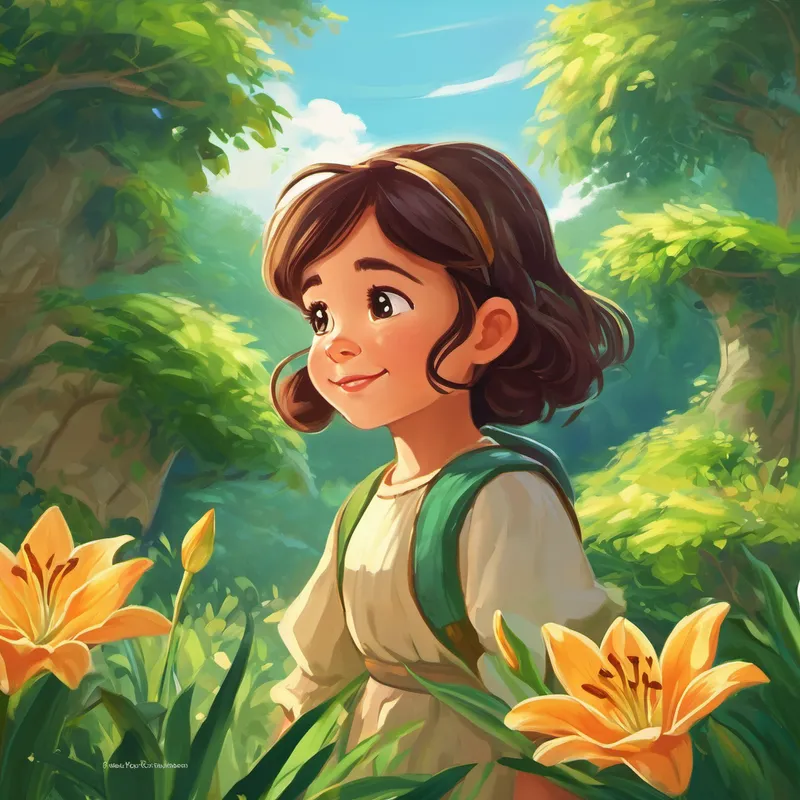 Once upon a time in a faraway kingdom, there lived a little girl named Lily. Lily was known for her bright smile, loving heart, and curious nature. However, just like every little girl her age, Lily sometimes struggled with controlling her anger. One sunny day, as Lily was playing in her favorite meadow, she stumbled upon a magical tree. The tree had vibrant leaves in various shades of green, and its branches stretched high up towards the sky. Curiosity filled Lily's heart as she approached the tree.