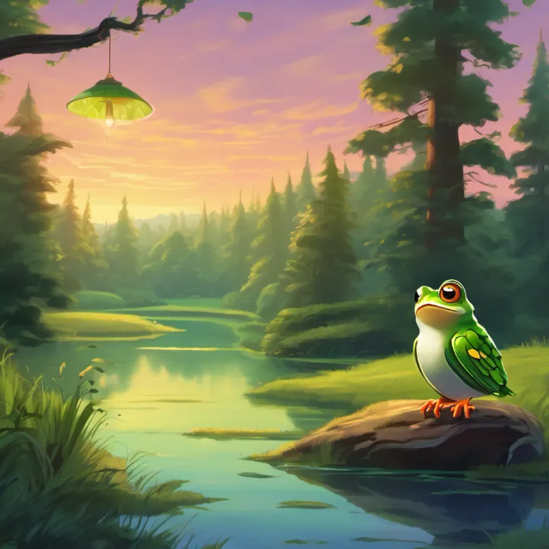 Visit to the wise owl for advice on the frog's lost jump.