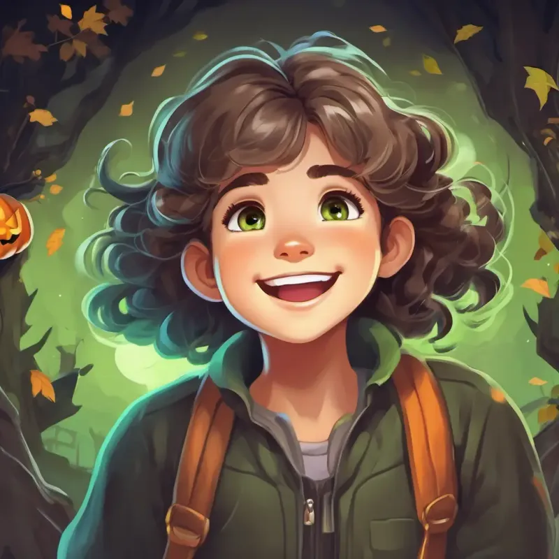 Curly brown hair, shining green eyes, and a big smile waking up and running to Gray hair, twinkling brown eyes, and a kind face's hut in the morning.