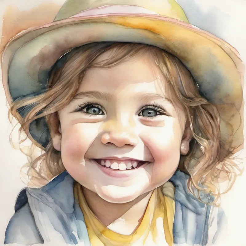 Big sister with a big smile, showing her confidence