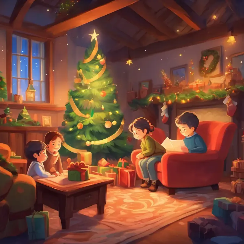Conclusion of the story, wrapping up the joyful Christmas adventure and the special memories made.