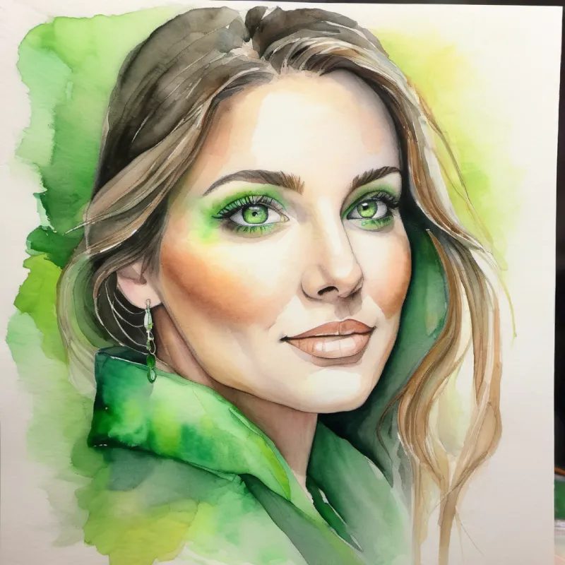 Vibrant woman with green eyes, newly diagnosed diabetic's successful first self-administration