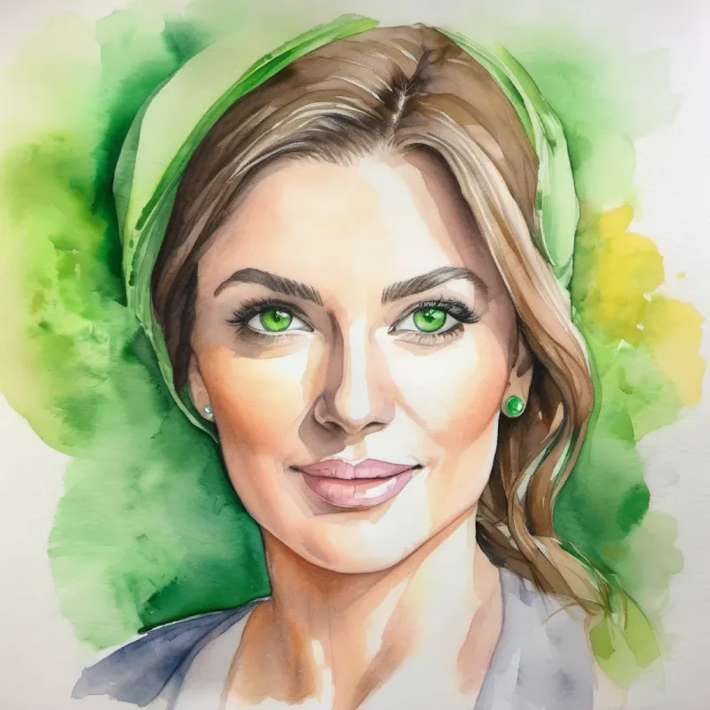 Vibrant woman with green eyes, newly diagnosed diabetic demonstrating insulin administration