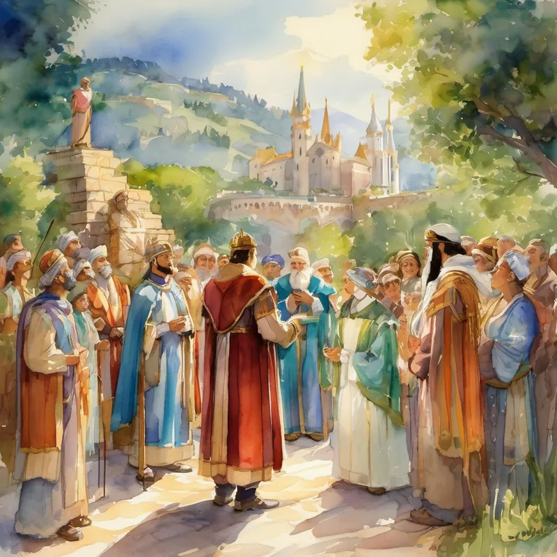 The advisors came up with an idea. They proposed that each citizen of Harmonia should learn a valuable lesson about responsibility. If every person took charge of their own actions, the kingdom could become a place of peace and happiness. King Tobias wholeheartedly agreed. The king announced a contest throughout the kingdom. He challenged everyone to think deeply about how they could be more responsible. There would be a grand celebration in one month's time, where citizens would share their newfound lessons.