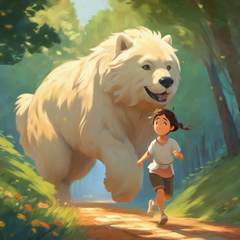 Strong character, always running, with a healing hug begins to show signs of sickness.