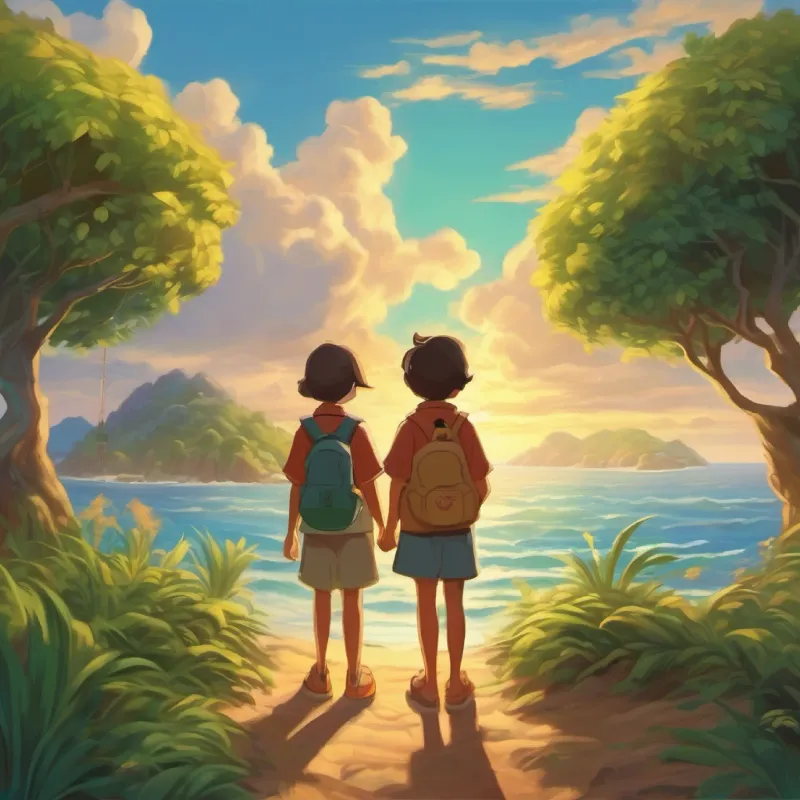 The island's people unite to help the twins.