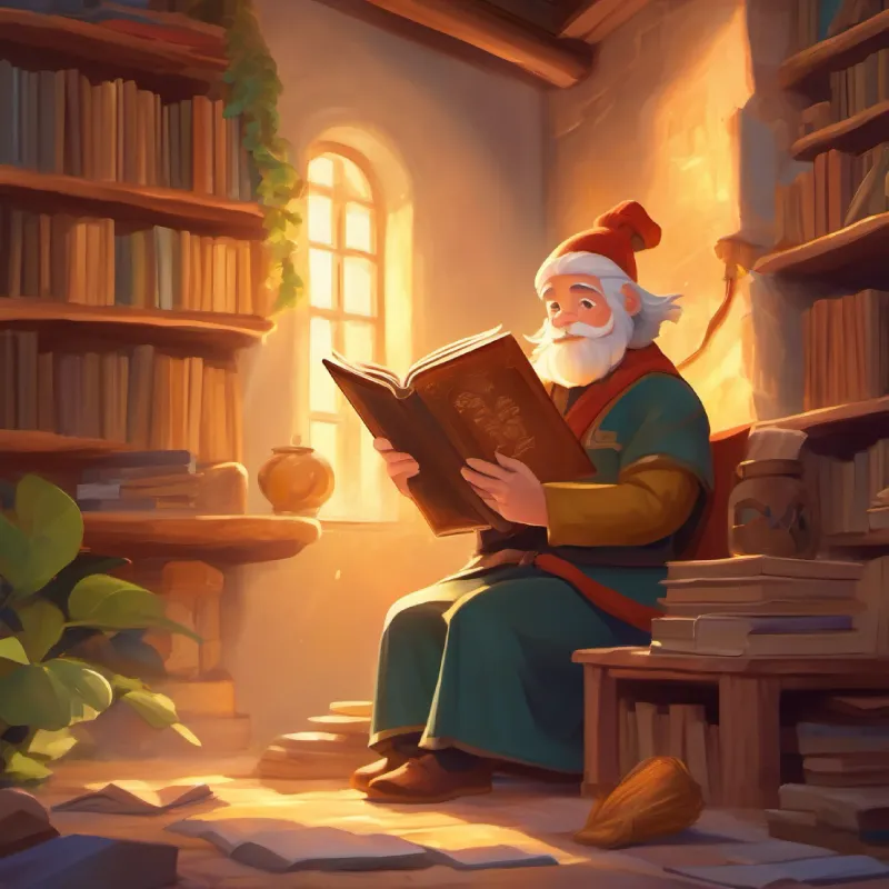 Strong character, always running, with a healing hug and Smart character, with a magic book, and a splinter in foot recover thanks to the people's support.