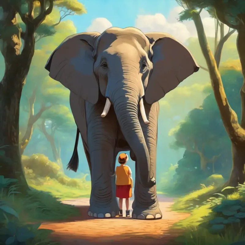 Mother explains the elephant’s solitude.