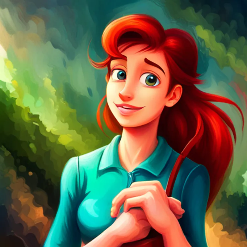 Ariel - a kind and busy teenager, energetic and caring busy with lots to do