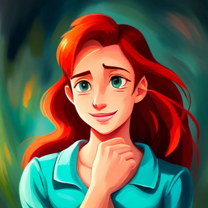 Ariel - a kind and busy teenager, energetic and caring turning to Gates - a reliable and helpful friend, always supportive for help