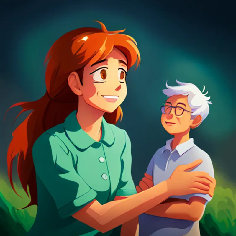 Gates - a reliable and helpful friend, always supportive cheering up Ariel - a kind and busy teenager, energetic and caring when she's sad