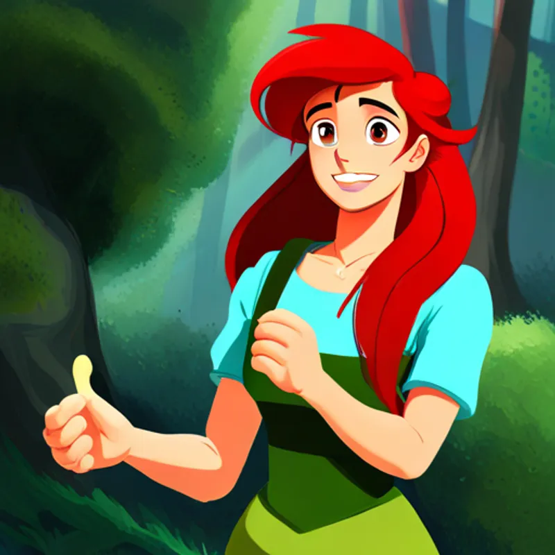 Ariel - a kind and busy teenager, energetic and caring and Gates - a reliable and helpful friend, always supportive supporting each other