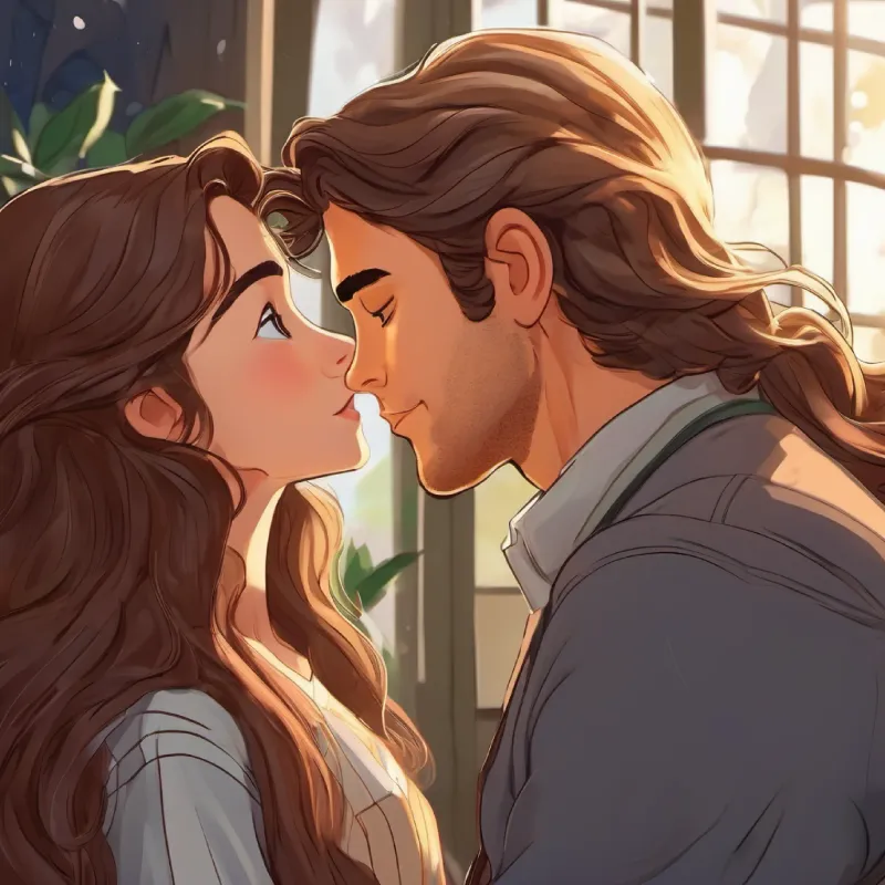 Tim suddenly kisses Emily, taking her by surprise.