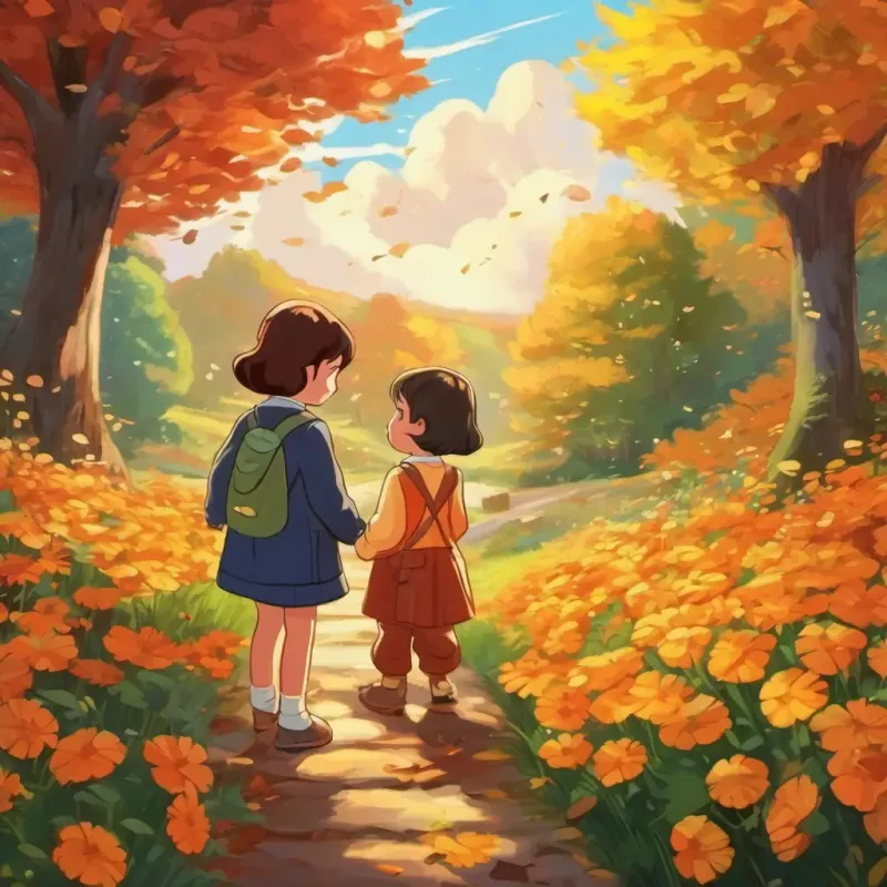 Children learn about sharing to revive the second flower.