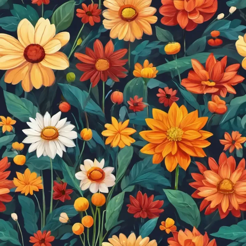 Each flower represents a positive trait they must exhibit.