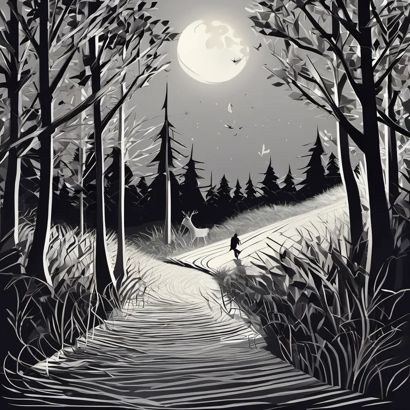 As the day turned to night and the moon illuminated the forest paths, Timothy slowly but steadily covered the ground, never faltering in his persistent march. Harvey, jolted from his slumbers by the inquisitive animals, found himself far behind and realized the mistake he had made. Filled with regrets, Harvey raced forward, desperate to make up for lost time. Yet, as he rushed through the dark forest, he stumbled and fell into a deep ditch, narrowly escaping serious injury. There, struggling under the moonlit sky, he realized the true meaning of humility, perseverance, and the consequences of his prideful behavior.