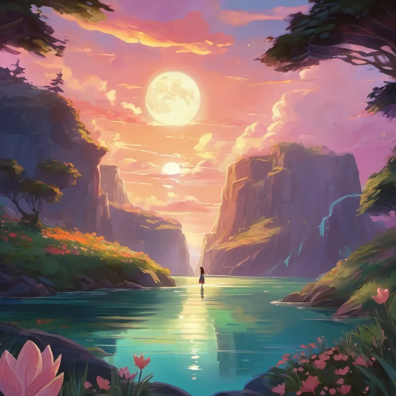 As the moon rose high in the sky, signaling the end of the day's adventures, Aurora gently guided Lily back towards the portal. With a bittersweet farewell, Lily stepped through the portal once more, returning to her warm and familiar bedroom. As she snuggled under the covers, Lily marveled at the incredible experience she had just lived. Imaginary Isle had truly been a place where dreams came to life. And from that night on, every time Lily closed her eyes to sleep, she would find herself back on the magical island, embarking on new adventures with newfound friends.