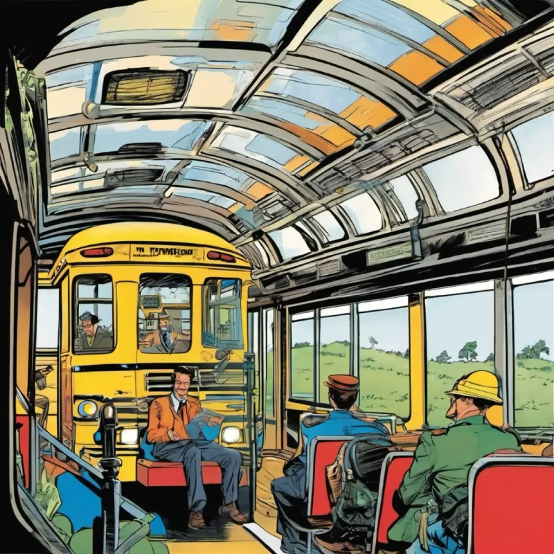 Introduction to Mr. Thompson, bus driver, trusted by kids