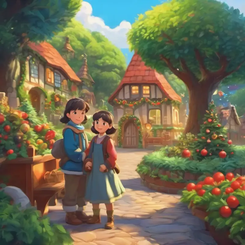 Introduction to the story's setting and main characters, Mathland, students, and the magical garden.