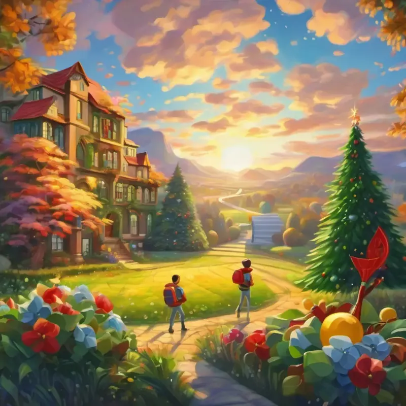 Students solving the first math challenge, a riddle leading to the growth of an algebraic flower.