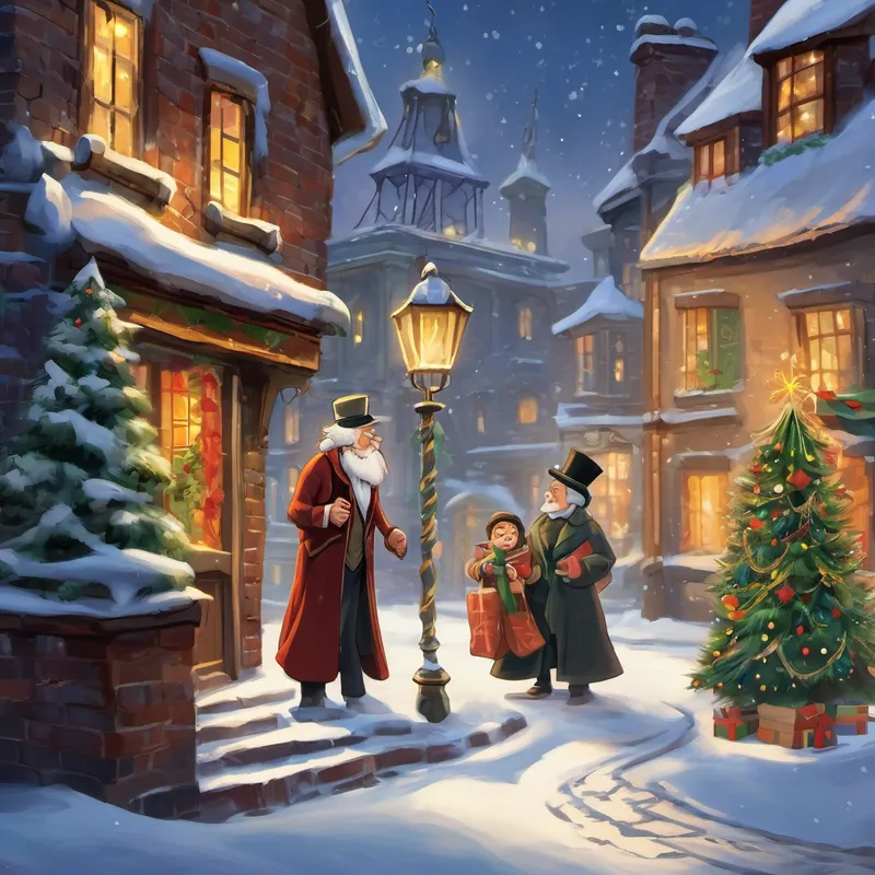 As he opened the book, Max was instantly transported into a world filled with carol singers, holiday cheer, and the magical character named Ebenezer Scrooge. Scrooge, as the story goes, was a grumpy old man who lacked the spirit of Christmas. He didn't understand the joy of giving, and instead, hoarded his wealth. With a turn of each page, Max discovered how Scrooge's life was forever changed one Christmas Eve. Three spirits visited Scrooge, showing him his past, present, and possible future. Through these encounters, Scrooge learned the importance of love, kindness, and compassion.