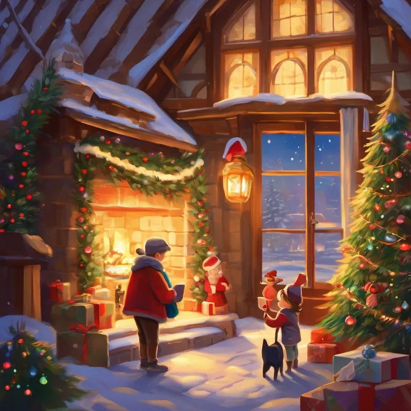 "Yes, my dear Max," Oma replied, her voice filled with love. "I heard your wish, and I wanted to remind you that love and holiday spirit live within you forever. Remember my stories and the lessons they taught you. Cherish the magic of Christmas and share it with others." Max and Oma spent the entire night reliving cherished memories and creating new ones. They laughed, sang carols, and shared in the joy of the season. When the morning sun peeked through his window, Oma's presence gently faded away, leaving Max with a heart full of love, hope, and the spirit of Christmas.