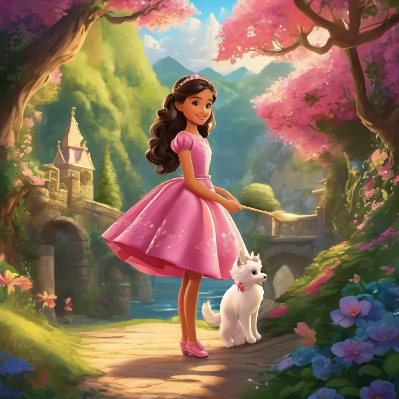 Once upon a time in a magical land, there lived a little Barbie named Bella. Bella loved to explore her imagination and create beautiful things. One day, she decided that she wanted to make the most beautiful dress ever seen in the kingdom. Bella was determined to achieve her goal, so she went on a quest to find the perfect materials to create her dress.