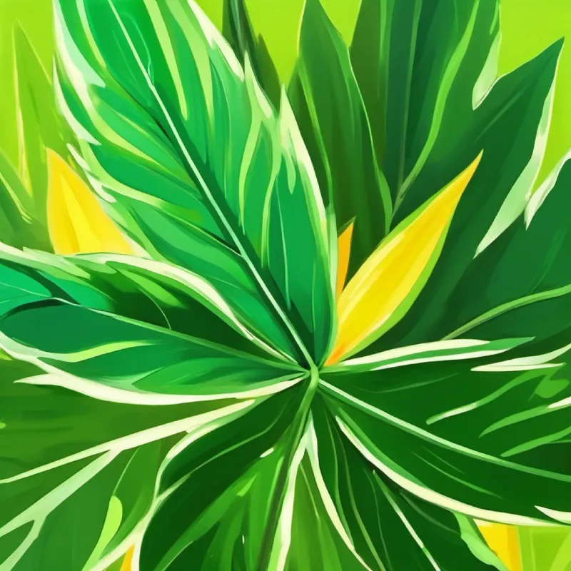 A healthy green leaf with pointy edges, no eyes or face responds about gaining energy from the sun.