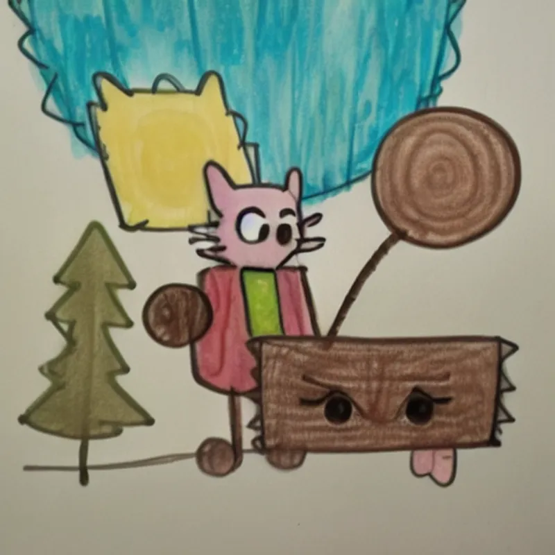 Coco saying goodbye to forest friends, ready for more adventures