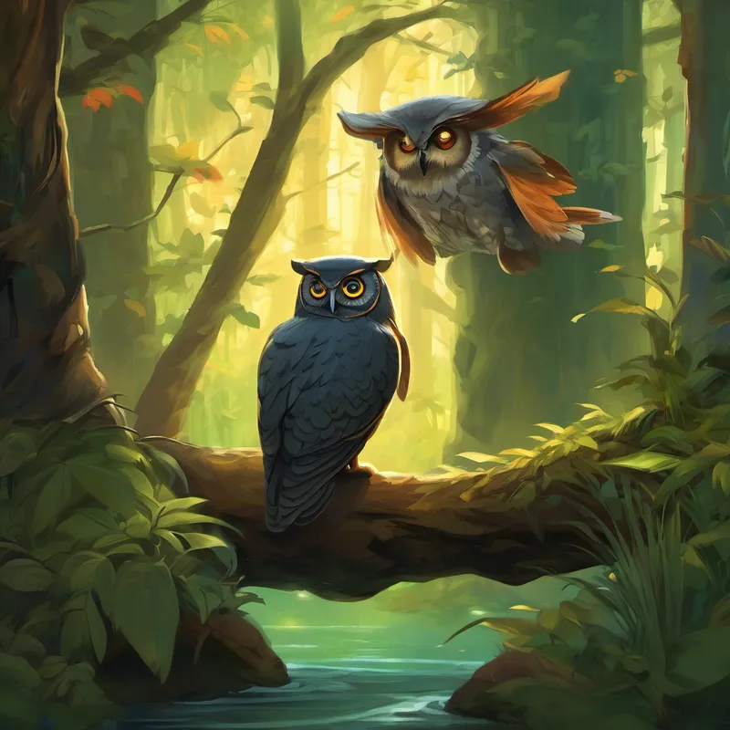 "But Tano, just like you, was very afraid of many things. He feared the dark, loud noises, and even the creepy crawlies. One day, Tano knew he had to overcome his fears, as they were preventing him from discovering the secrets of the forest." "Tano embarked on a quest to become brave. He consulted wise creatures of the forest who guided him on his journey. The owl taught him to be patient and to listen carefully, reassuring him that there was nothing to fear in the dark. The wise old tree taught him that the sounds he heard were simply nature's way of whispering its secrets."