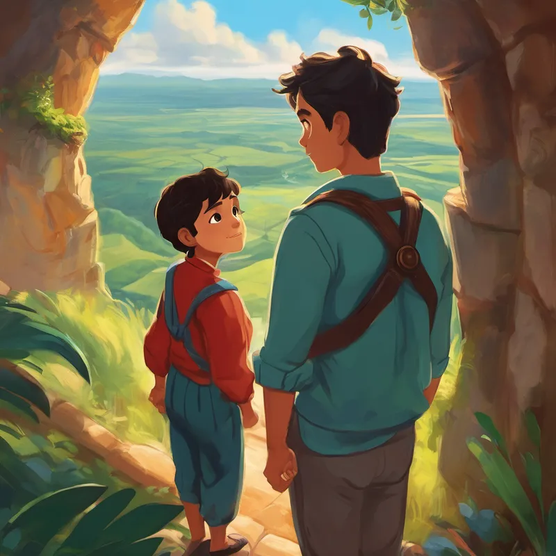 Juan listened intently, feeling inspired by Tano's journey. He realized that he, too, could be brave like Tano and conquer his fears. He hugged his Lola Maria tightly and whispered, "I want to be brave too, Lola. Just like Tano, I want to overcome my fears and go on exciting adventures." Lola Maria smiled warmly and replied, "My dear Juan, I have no doubt that you will be brave and conquer your fears. Just remember, bravery isn't about the absence of fear; it's about facing those fears head-on and discovering your true potential."