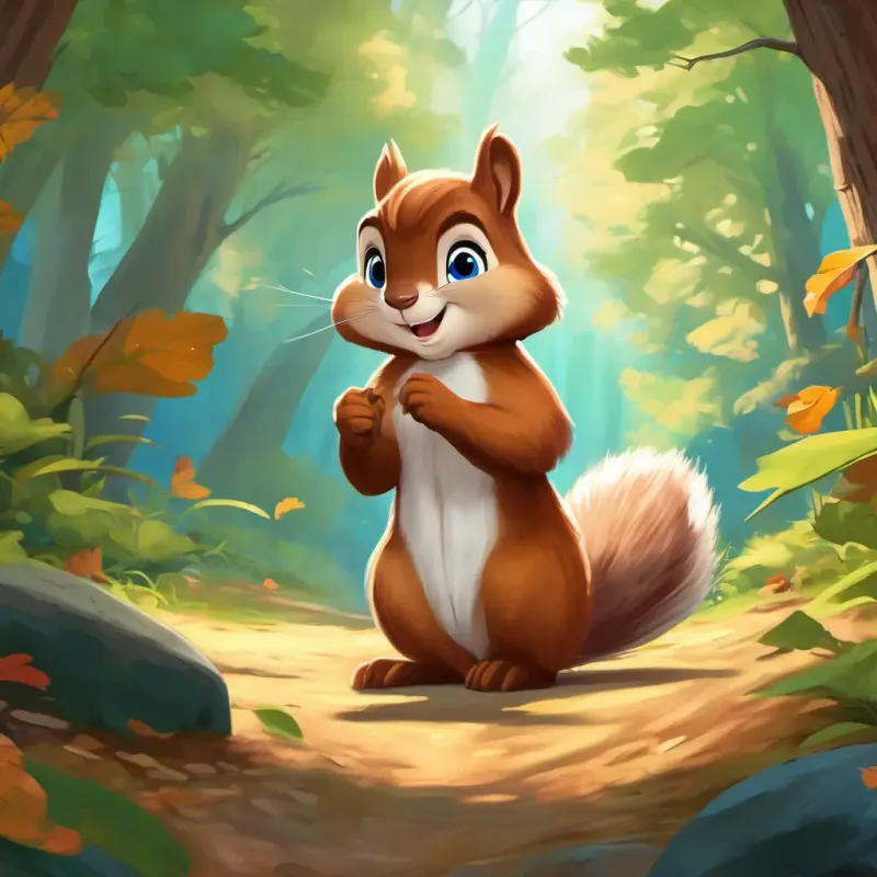 An unexpected squirrel makes an appearance, testing Coco's grip.