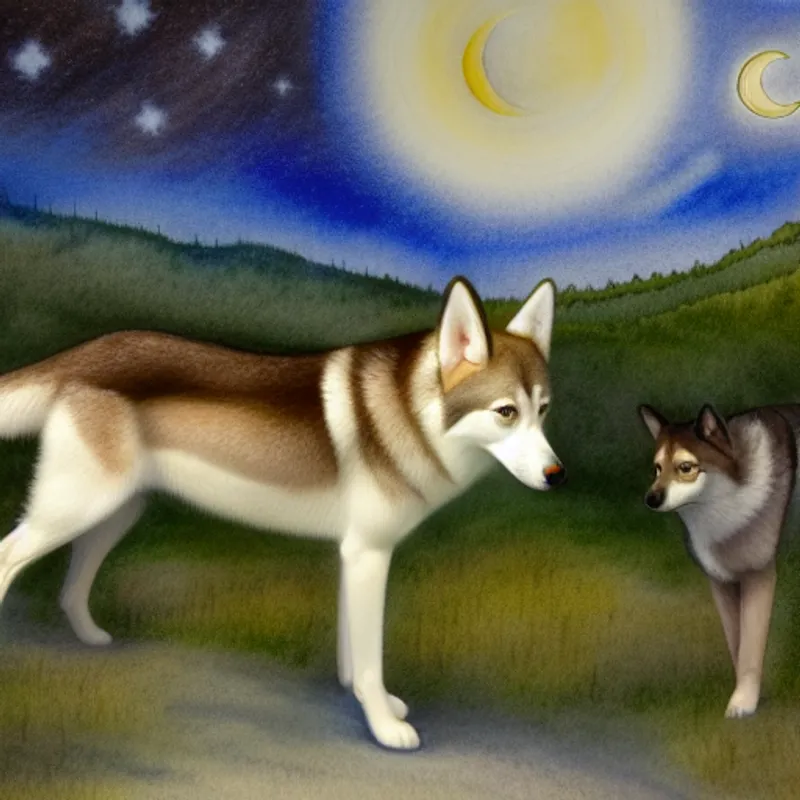 Artemis and Oliver exploring a magical land together.