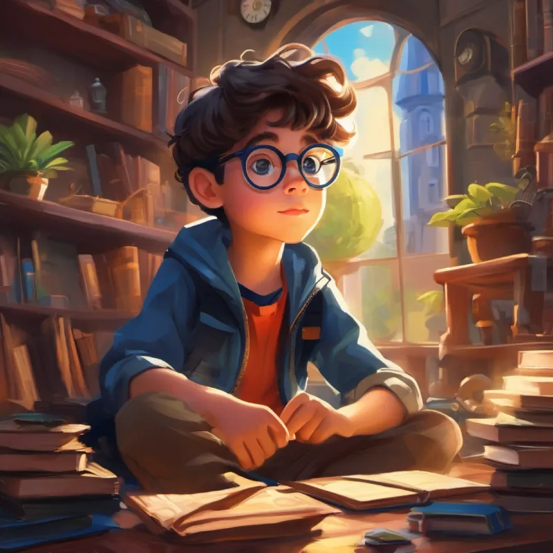 Imaginative boy, big glasses, always full of wonder learns about the consequences of time travel and brings back hover technology.