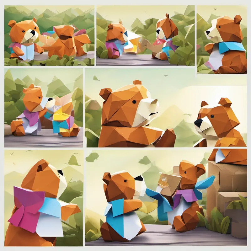 Benny's mother's words echoed in his mind, and the next day, Benny decided to confront the situation differently. He approached the bears who teased him with kindness, hoping to understand them better. To his surprise, these bears were also dealing with their own struggles. Benny started to talk to them and showed them how much he cared. He shared his interests, offered help when they needed it, and stood up for them when others were mean. In time, Benny's kindness started to change their hearts, and they realized that Benny was an incredible friend.