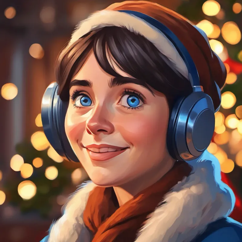 Young girl, fair skin, blue eyes, curious expression gesturing to ears, Middle-aged woman, olive skin, brown eyes, warm smile gesturing listening