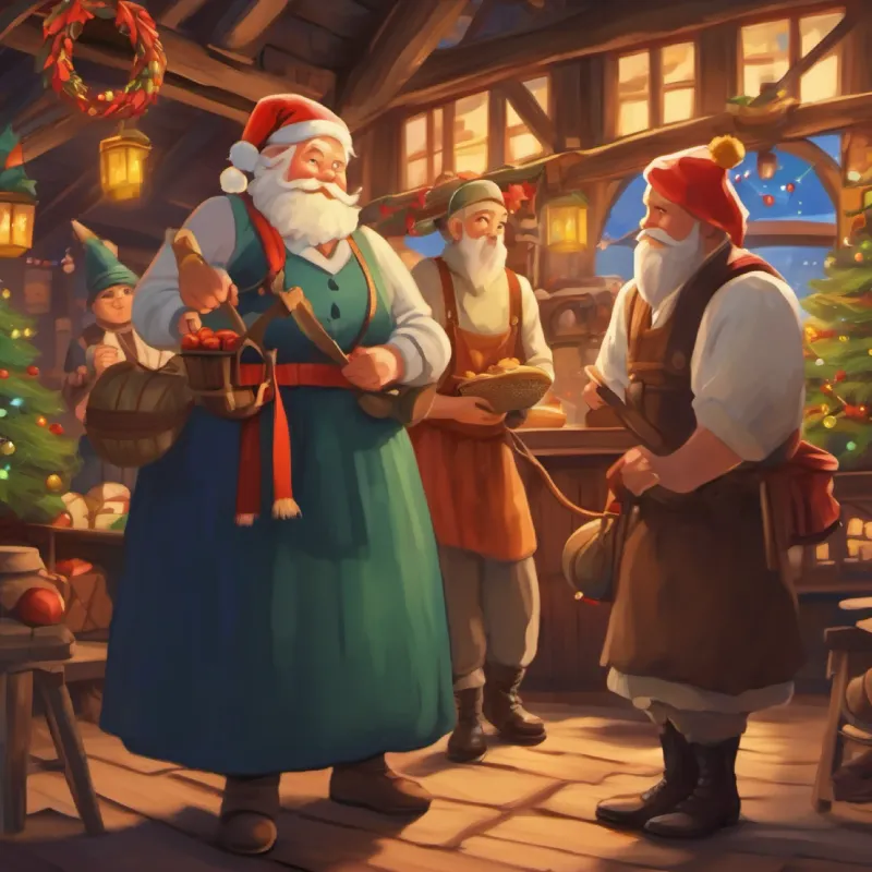 Various townsfolk displaying newfound abilities.