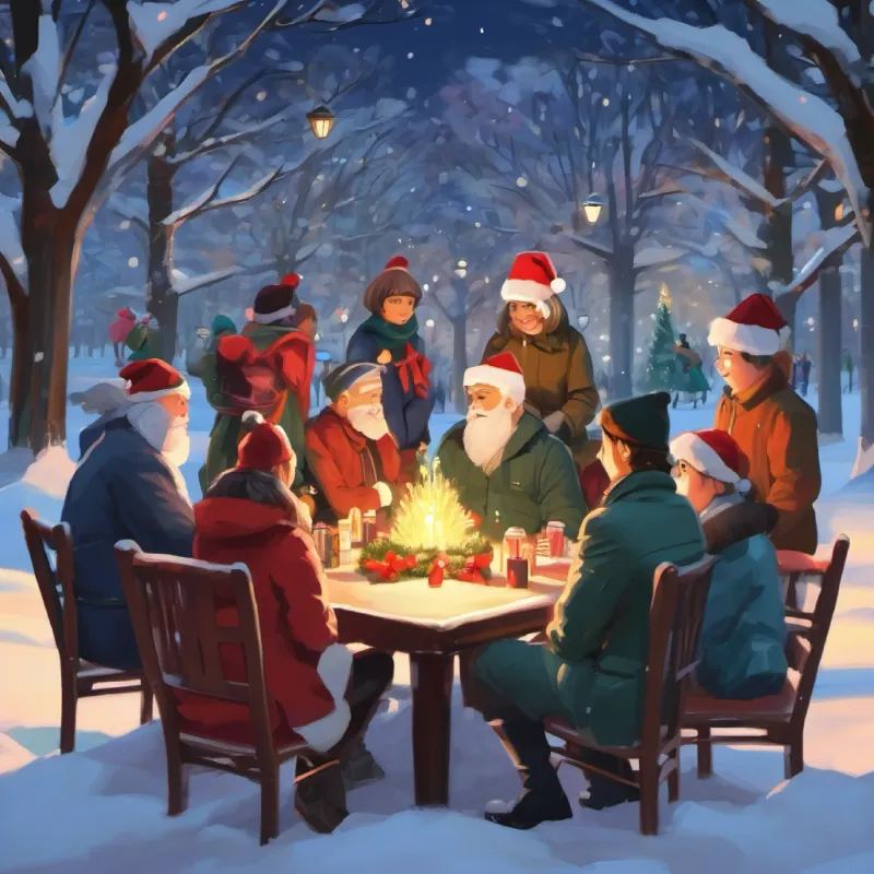 The group meets at the park to discuss their powers.