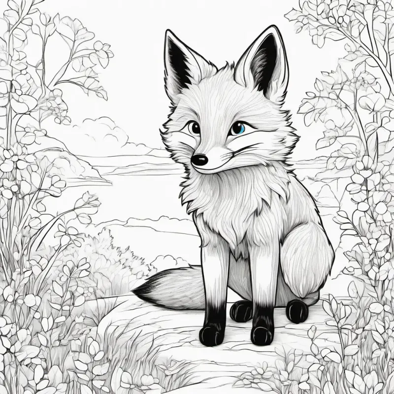 At the end of the day, Young fox, orange fur, bright blue eyes said, 'Friendship is the greatest treasure.' The acorn smiled as they went home.