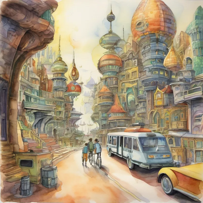 Title: Leo and Richard's Adventure in Spirit City Once upon a time, in the futuristic city of Spirit, where everyone had an incredible chip called the "Spirit Core," there lived two friends named Leo and Richard. They were 14 years old and had always been curious about the world around them.