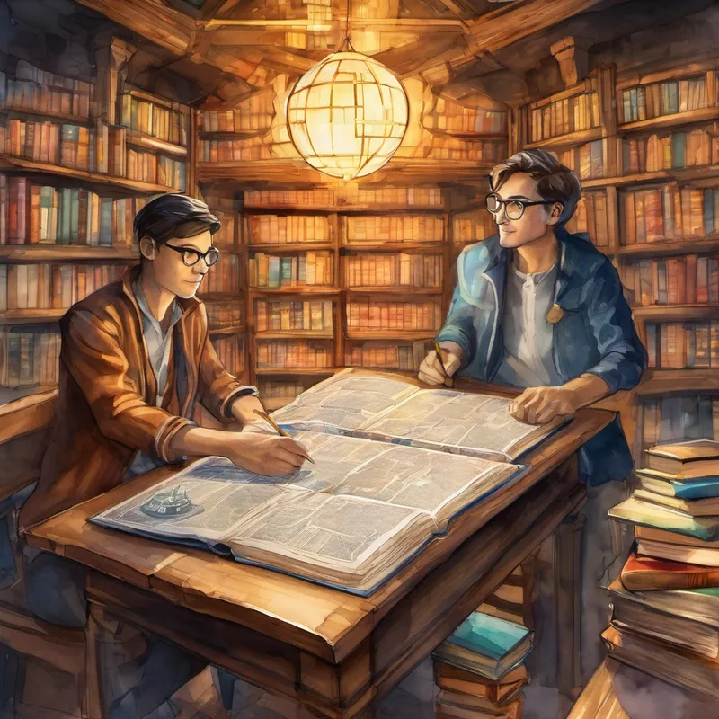 Leo and Richard knew that breaking the Authoria's monopoly and allowing everyone to contribute to the Spirit Core would not be easy, but they were ready to take on this challenge. They believed that knowledge should be accessible to everyone, no matter their status or background. With great effort, Leo and Richard embarked on a journey to learn and solve the problems they faced. They studied the advanced technology of Spirit City, digging through books and discussing ideas with their friends in Communismus. They discovered ways to modify the access for the Spirit Core so that everyone could contribute their knowledge.