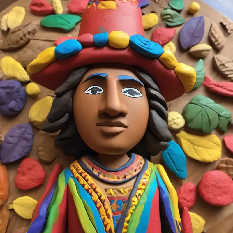 Christopher Columbus has fair skin and light-colored eyes He wears fancy clothes and a hat and his crew building houses and taking over Native Americans have brown skin and dark eyes They wear colorful clothes made from animal skins' land.
