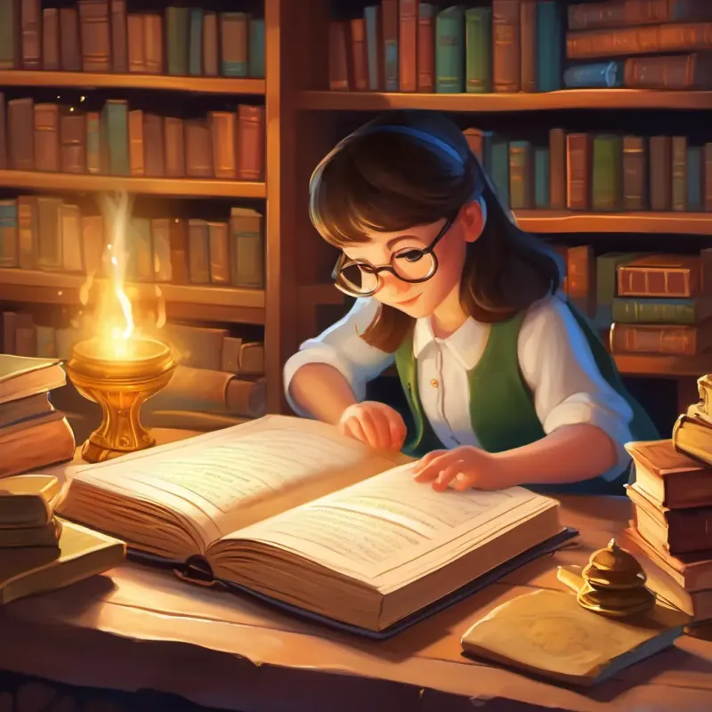 Finding the treasure, discovering the magical books, lesson learned