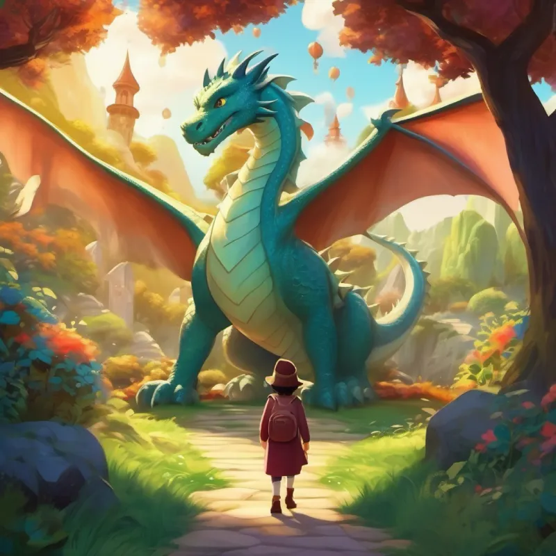 Introduction to the setting and main character, in the magical land with dragons.