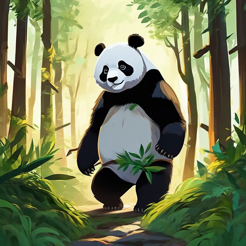 With a determined look in its eyes, the panda agreed to help the animals. It promised to use its magical powers to defeat the creature and restore peace to the forest. The nameless panda set off in search of its foe, ready to face whatever dangers lay ahead.