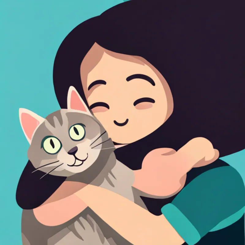 Little boy with brown hair and a big smile, Black and white cat with curious green eyes, and Hyper German Shepard with blue eyes and floppy ears with big smiles, hugging each other
