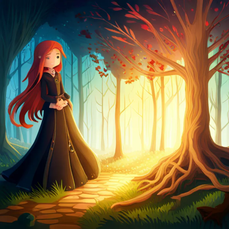 A brave and intelligent girl with long brown hair and Maya's loyal and adventurous best friend with red hair encounter mysterious puzzles and the A mysterious figure dressed in black with glowing red eyes