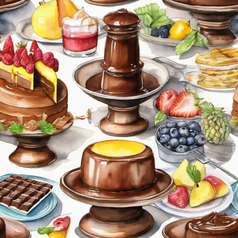 Feast, favorite foods, chocolate fountain