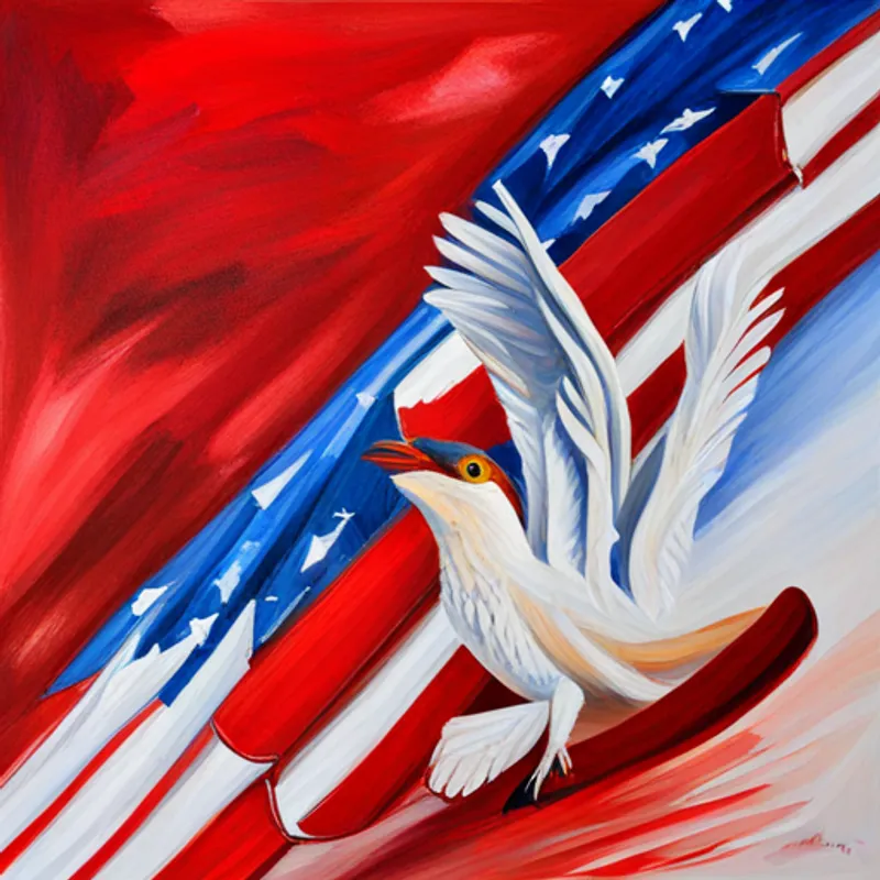 Red represents patriotism and valor